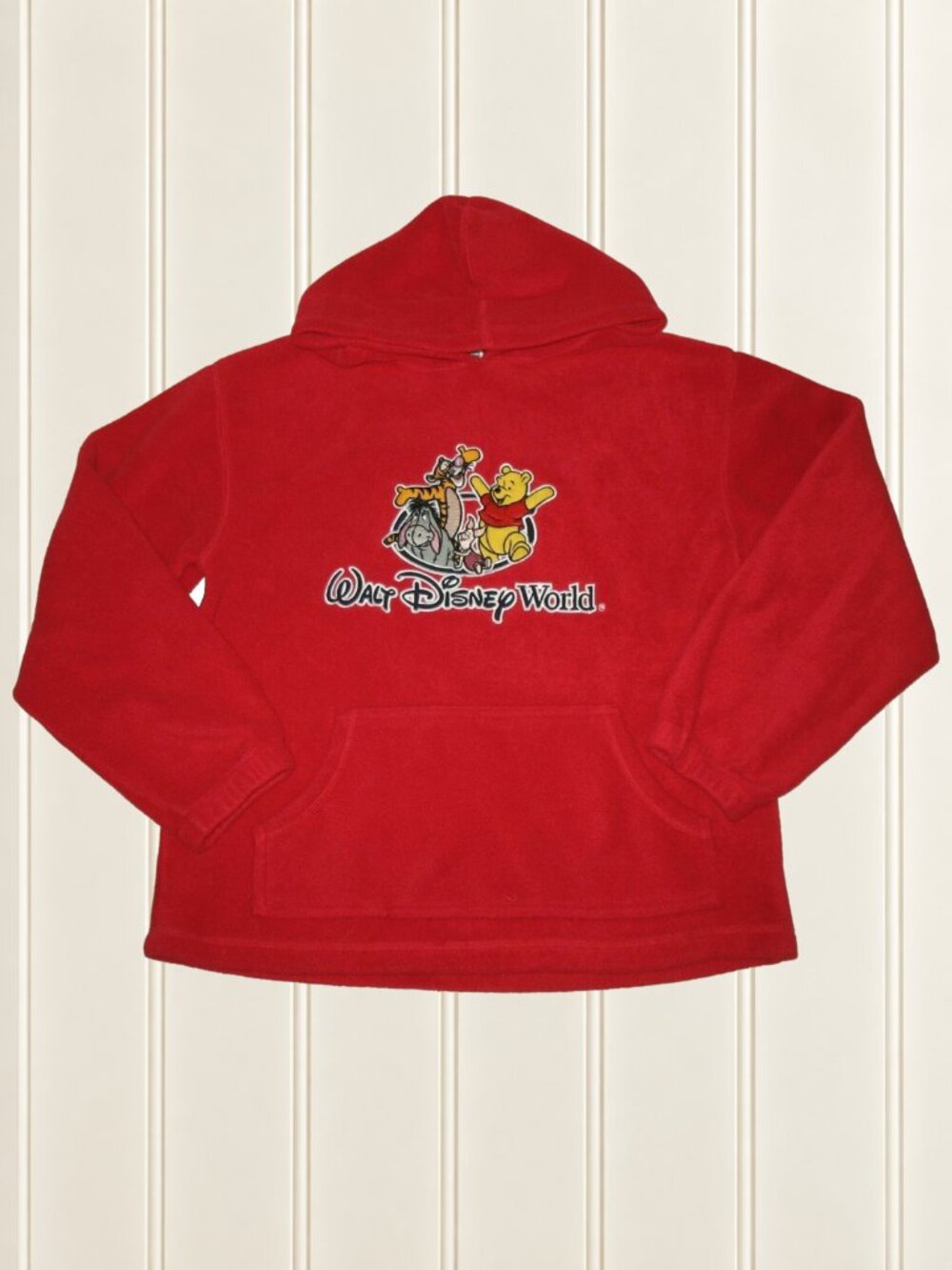 Walt Disney World Winnie the Pooh Hoodie Red Boys XL Sweatshirt Tigger Nostalgic
